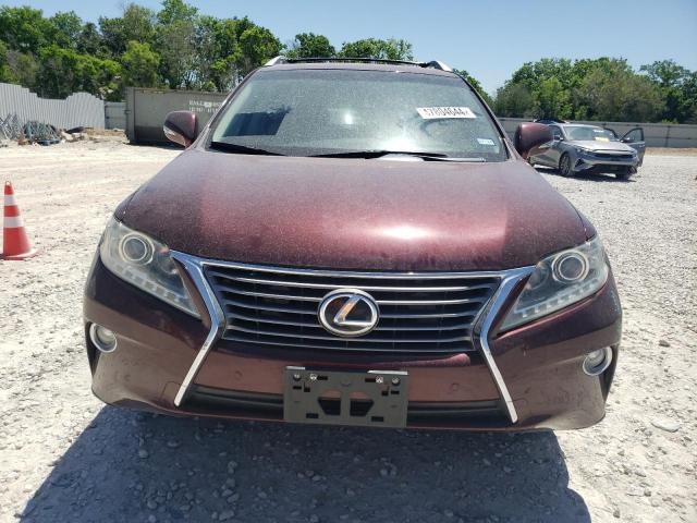 2T2ZK1BA0DC108753 - 2013 LEXUS RX 350 MAROON photo 5