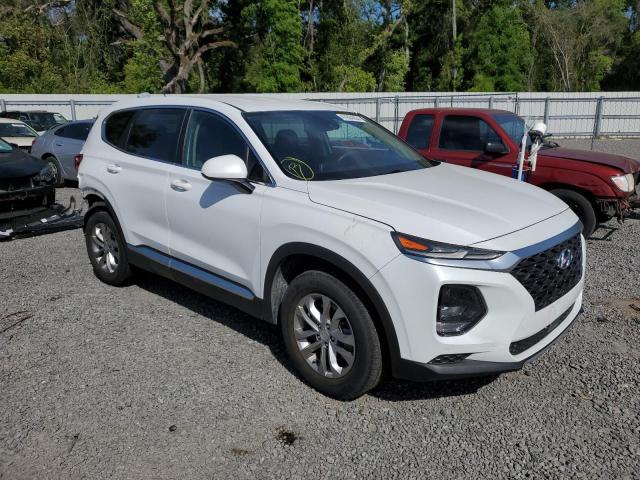 5NMS23ADXKH049151 - 2019 HYUNDAI SANTA FE SE WHITE photo 4