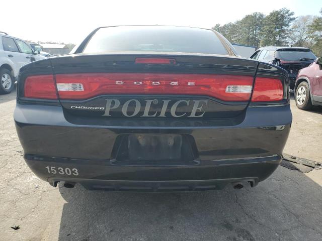2C3CDXAT5EH348077 - 2014 DODGE CHARGER POLICE BLACK photo 6