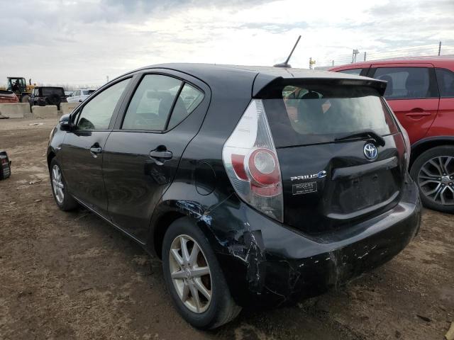 JTDKDTB35D1537582 - 2013 TOYOTA PRIUS C BLACK photo 2