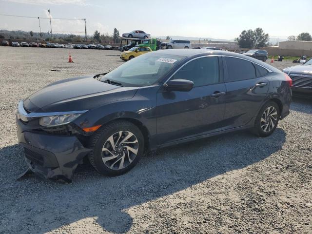 19XFC2F77JE201727 - 2018 HONDA CIVIC EX GRAY photo 1