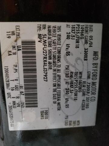 5LMFU27RX4LJ37927 - 2004 LINCOLN NAVIGATOR შავი ფოტო 13