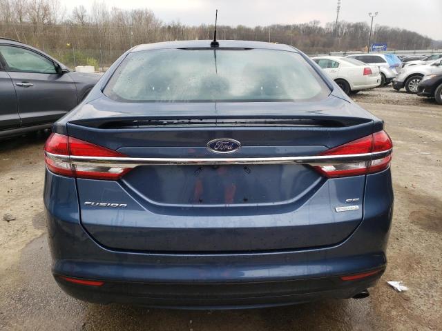 3FA6P0HD1JR230599 - 2018 FORD FUSION SE BLUE photo 6