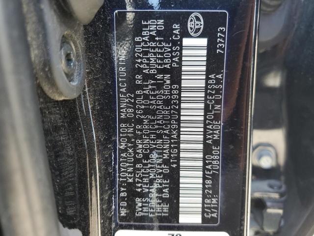 4T1G11AK9PU723989 - 2023 TOYOTA CAMRY SE NIGHT SHADE BLACK photo 13