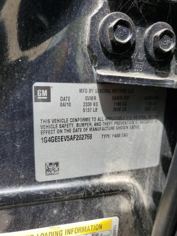 1G4GE5EV5AF262768 - 2010 BUICK LACROSSE CXS GRAY photo 12