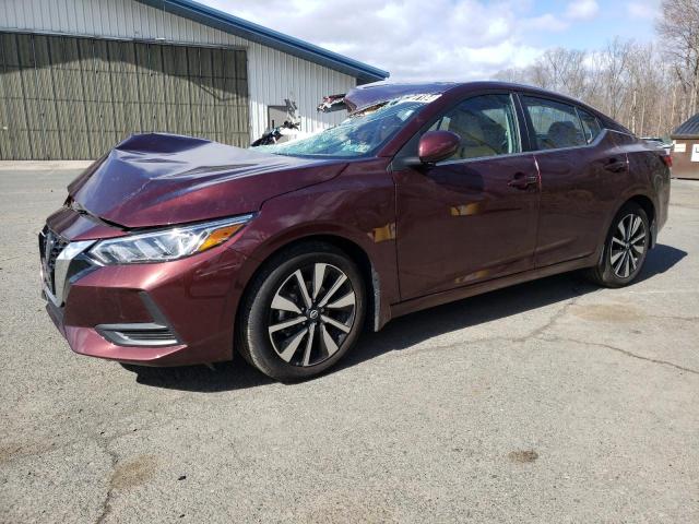 3N1AB8CV3NY306792 - 2022 NISSAN SENTRA SV MAROON photo 1