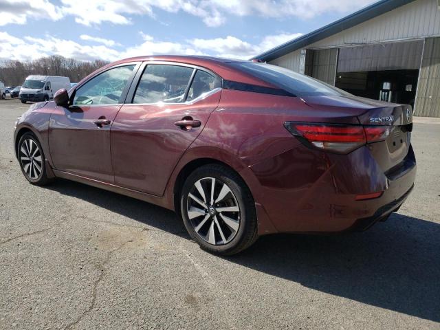 3N1AB8CV3NY306792 - 2022 NISSAN SENTRA SV MAROON photo 2