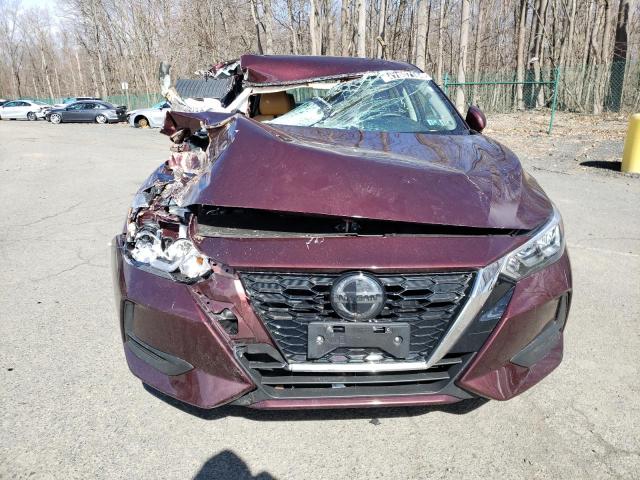 3N1AB8CV3NY306792 - 2022 NISSAN SENTRA SV MAROON photo 5