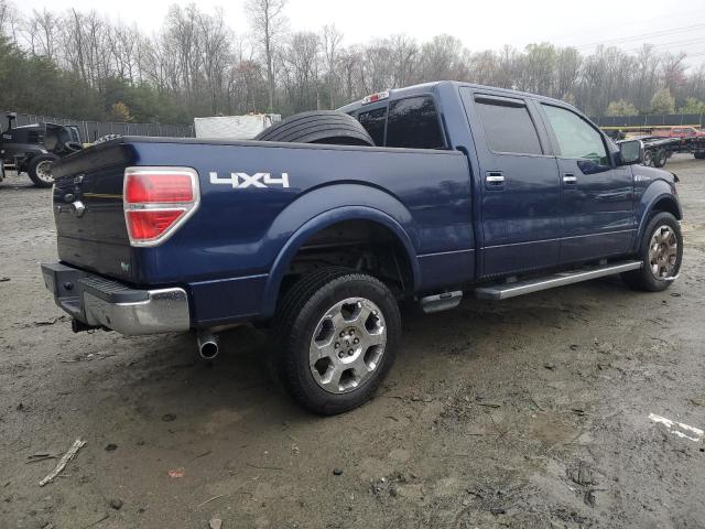 1FTFW1EV2AFA87403 - 2010 FORD F150 SUPERCREW BLUE photo 3