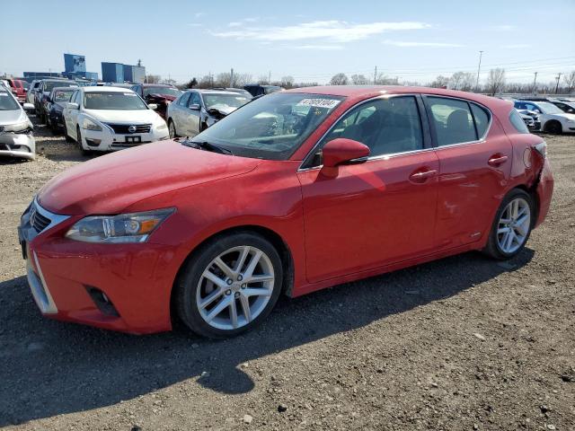 JTHKD5BH8F2232600 - 2015 LEXUS CT 200 RED photo 1