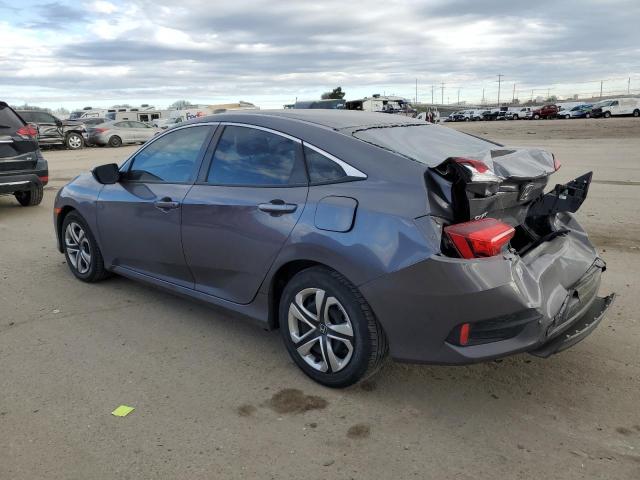 2HGFC2F53JH500703 - 2018 HONDA CIVIC LX GRAY photo 2