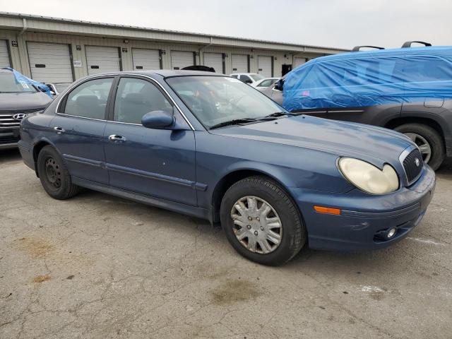 KMHWF25H52A680943 - 2002 HYUNDAI SONATA GL BLUE photo 4