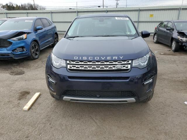 SALCR2BG9GH604367 - 2016 LAND ROVER DISCOVERY HSE BLUE photo 5