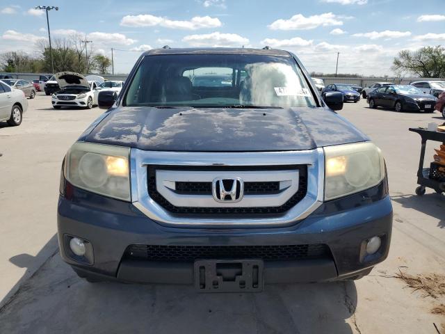 5FNYF3H58AB014850 - 2010 HONDA PILOT EXL BLUE photo 5