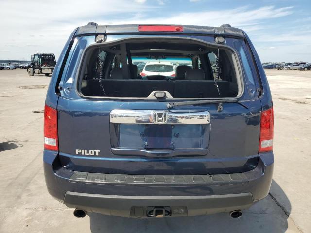 5FNYF3H58AB014850 - 2010 HONDA PILOT EXL BLUE photo 6