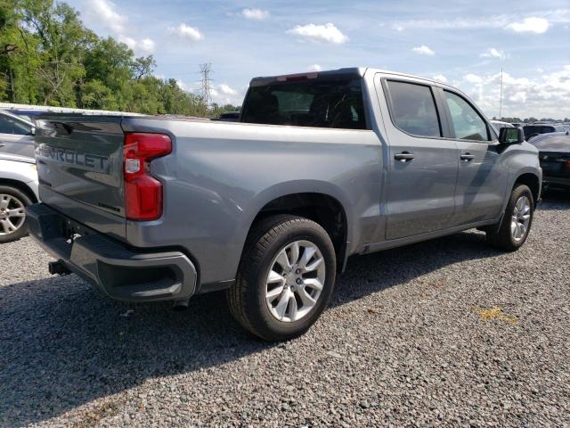 1GCPWBEK7NZ115104 - 2022 CHEVROLET SILVERADO C1500 CUSTOM GRAY photo 3