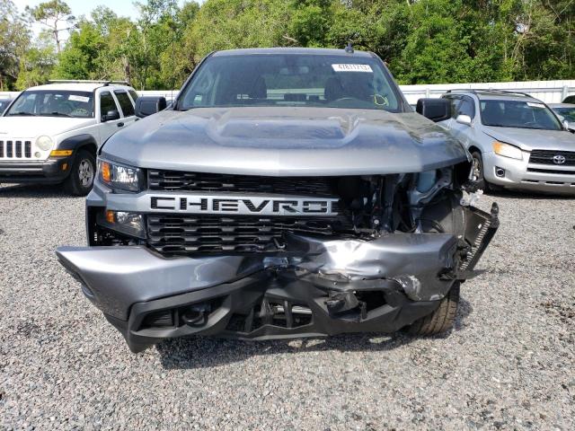 1GCPWBEK7NZ115104 - 2022 CHEVROLET SILVERADO C1500 CUSTOM GRAY photo 5