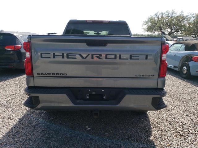 1GCPWBEK7NZ115104 - 2022 CHEVROLET SILVERADO C1500 CUSTOM GRAY photo 6