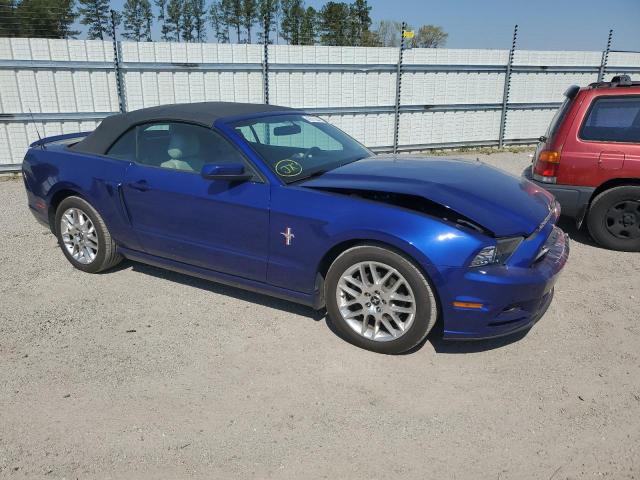 1ZVBP8EM9E5255770 - 2014 FORD MUSTANG BLUE photo 4