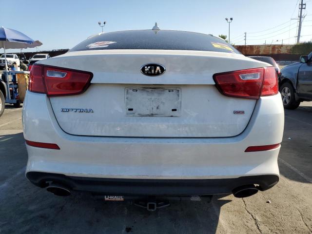 KNAGM4A76F5646920 - 2015 KIA OPTIMA LX WHITE photo 6