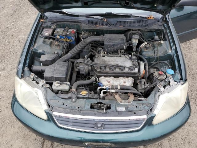 2HGEJ6617YH602554 - 2000 HONDA CIVIC BASE GREEN photo 11