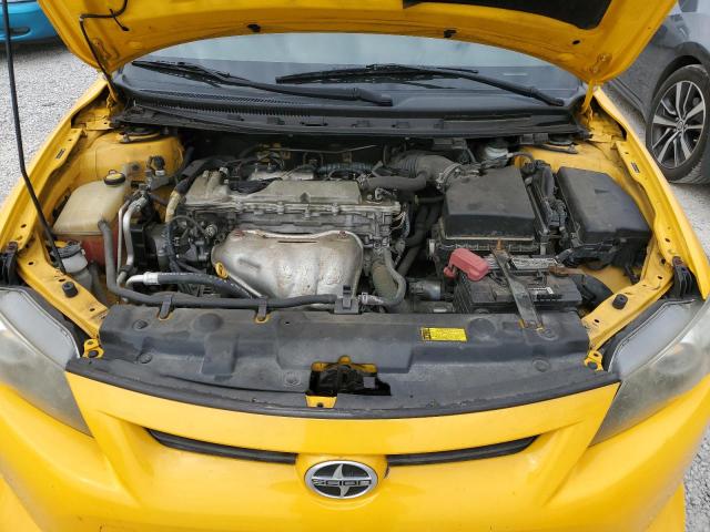 JTKJF5C77C3022873 - 2012 TOYOTA SCION TC YELLOW photo 11