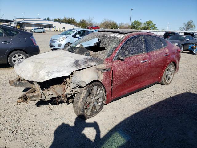 5XXGW4L25JG192551 - 2018 KIA OPTIMA SX MAROON photo 1