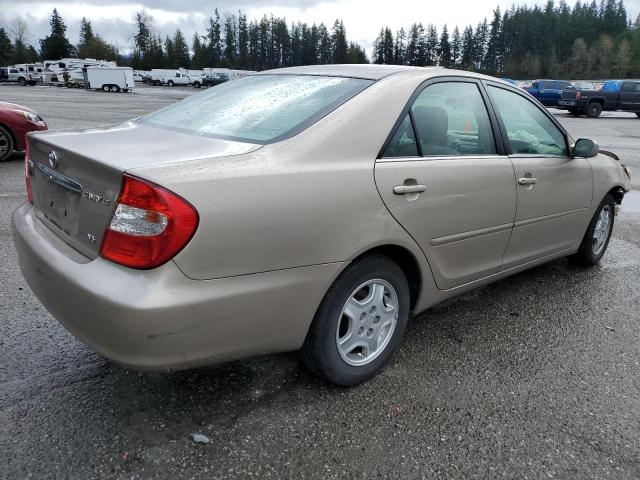 4T1BF32K93U045809 - 2003 TOYOTA CAMRY LE TAN photo 3