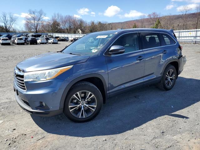 5TDJKRFH8GS256183 - 2016 TOYOTA HIGHLANDER XLE BLUE photo 1