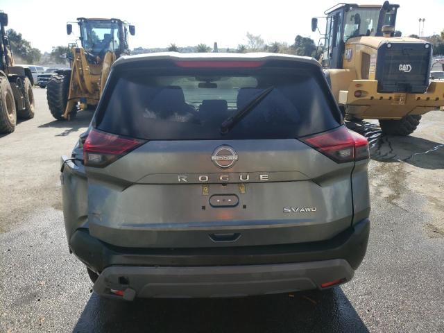 5N1BT3BB2NC734527 - 2022 NISSAN ROGUE SV GRAY photo 6