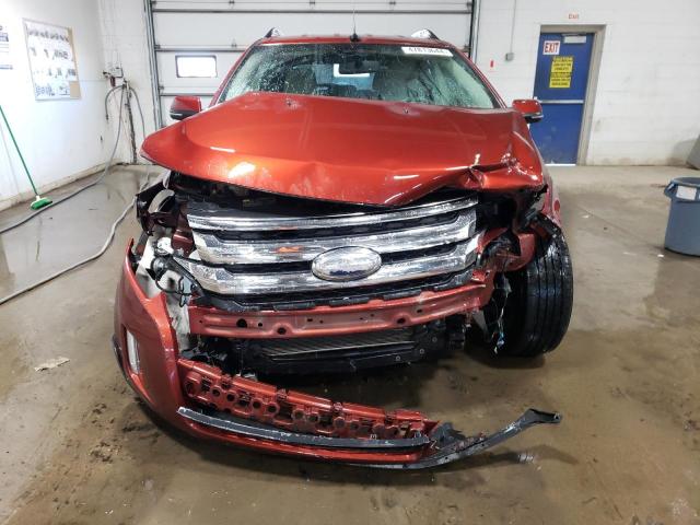 2FMDK3K93EBA23332 - 2014 FORD EDGE LIMITED RED photo 5