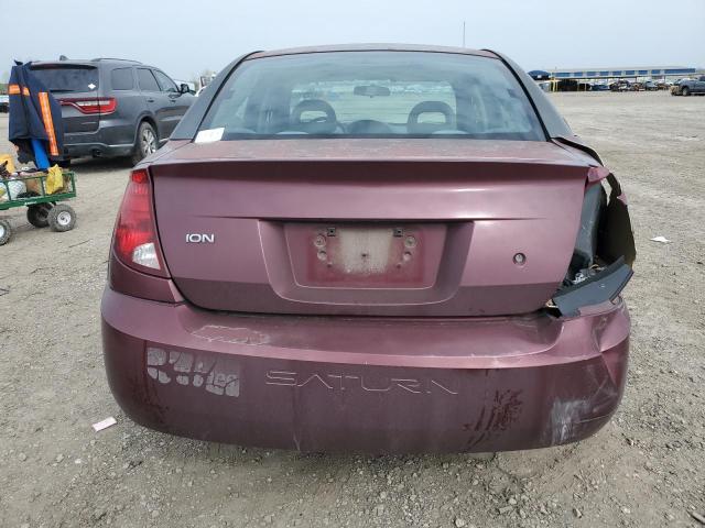 1G8AJ52F23Z131702 - 2003 SATURN ION LEVEL 2 BURGUNDY photo 6