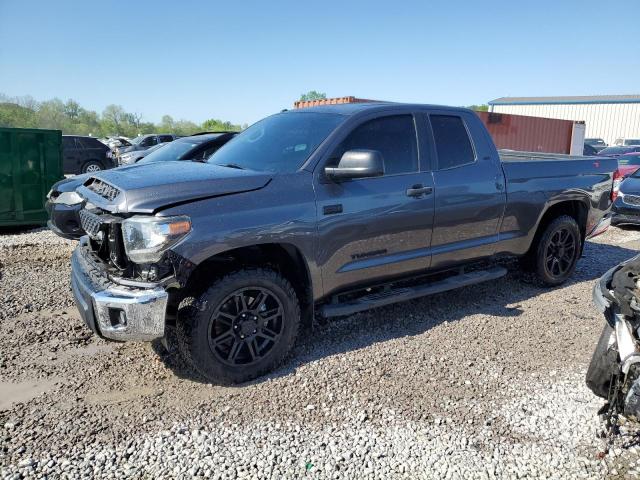 5TFUW5F19JX711265 - 2018 TOYOTA TUNDRA DOUBLE CAB SR/SR5 GRAY photo 1