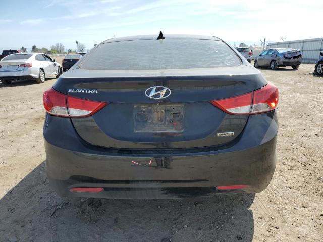 KMHDH4AE1CU195465 - 2012 HYUNDAI ELANTRA GLS BLACK photo 6