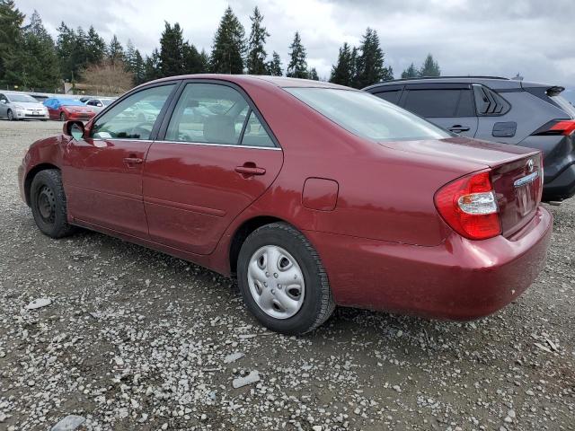 4T1BE32K83U202877 - 2003 TOYOTA CAMRY LE RED photo 2