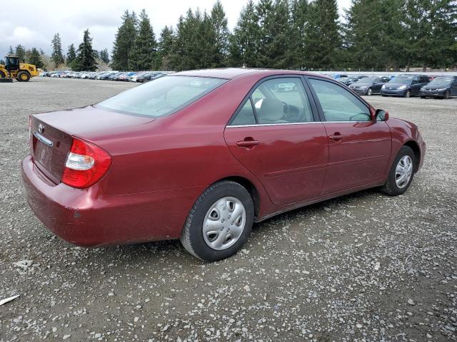 4T1BE32K83U202877 - 2003 TOYOTA CAMRY LE RED photo 3