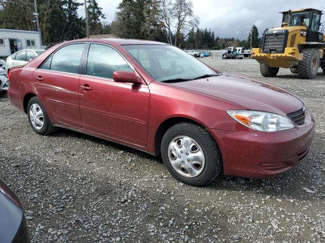 4T1BE32K83U202877 - 2003 TOYOTA CAMRY LE RED photo 4