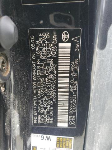 JTKDE177260064652 - 2006 TOYOTA SCION TC ნაცრისფერი ფოტო 12