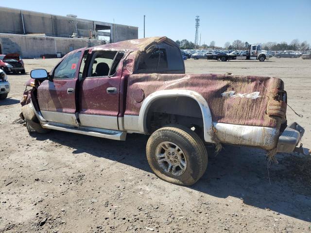 1D7HG48N03S164725 - 2003 DODGE DAKOTA QUAD SLT BURGUNDY photo 2