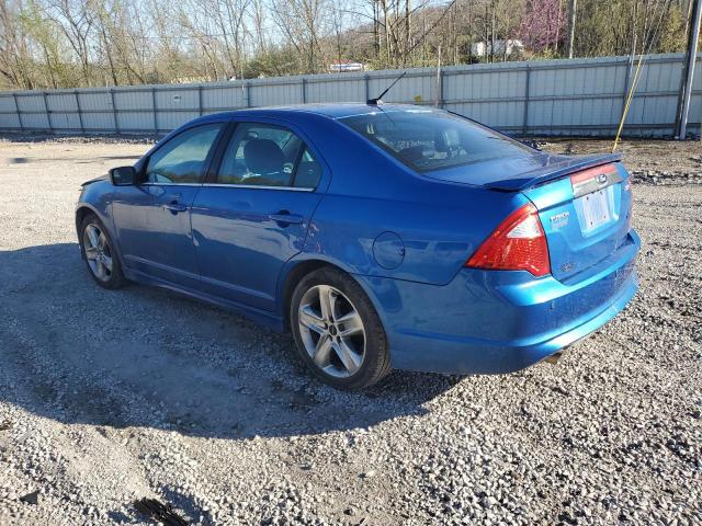 3FAHP0KC3CR429598 - 2012 FORD FUSION SPORT BLUE photo 2