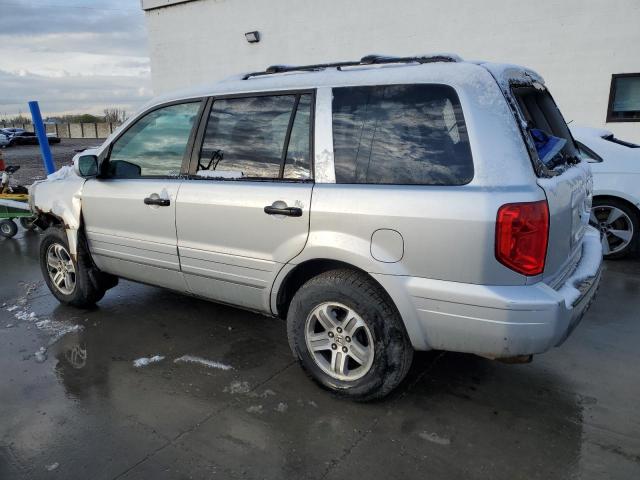 2HKYF18565H562390 - 2005 HONDA PILOT EXL SILVER photo 2