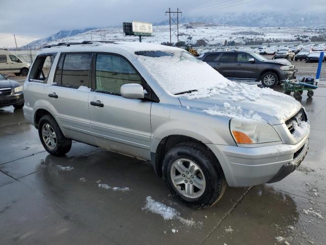 2HKYF18565H562390 - 2005 HONDA PILOT EXL SILVER photo 4