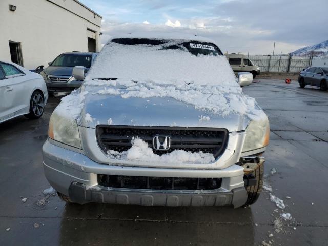 2HKYF18565H562390 - 2005 HONDA PILOT EXL SILVER photo 5