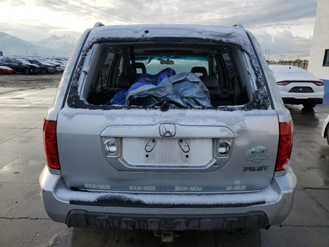 2HKYF18565H562390 - 2005 HONDA PILOT EXL SILVER photo 6