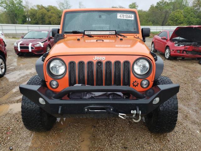 1C4BJWFG9FL603405 - 2015 JEEP WRANGLER RUBICON ORANGE photo 5