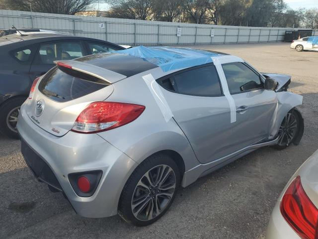 KMHTC6AE0HU312742 - 2017 HYUNDAI VELOSTER TURBO SILVER photo 3