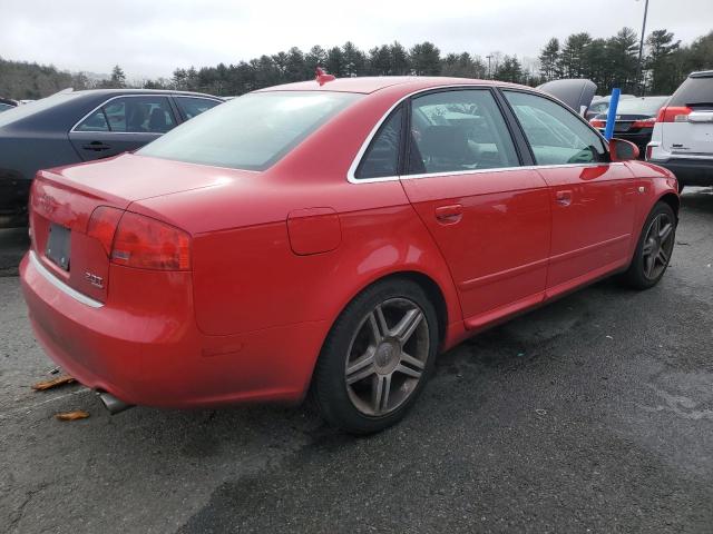 WAUDF78E08A057097 - 2008 AUDI A4 2.0T QUATTRO RED photo 3