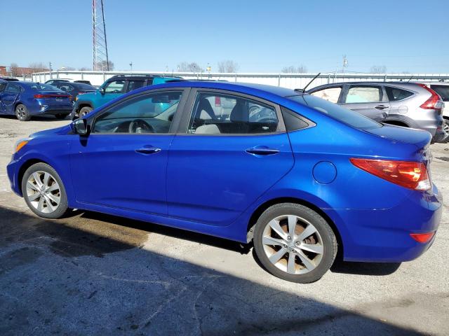 KMHCU4AE3EU620453 - 2014 HYUNDAI ACCENT GLS BLUE photo 2