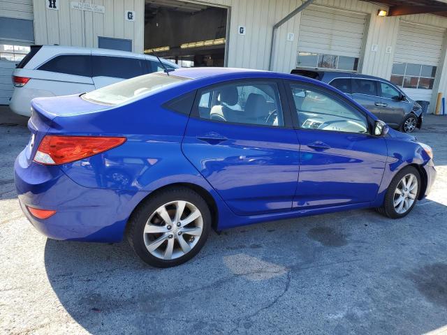 KMHCU4AE3EU620453 - 2014 HYUNDAI ACCENT GLS BLUE photo 3