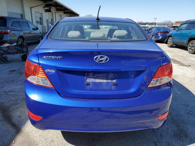 KMHCU4AE3EU620453 - 2014 HYUNDAI ACCENT GLS BLUE photo 6